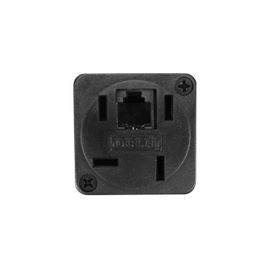 Tomada Para Telefone Padrão 4 pinos + Conector Rj11 Preto - Connect Pro