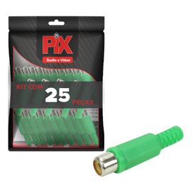 25x Plug Rca Fêmea - Alta Qualidade - Pix