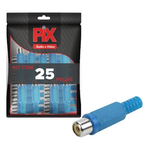 25x Plug Rca Fêmea - Alta Qualidade - Pix