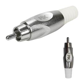 5x Plug Rca Macho Linha Premium Profissional - Original PIX