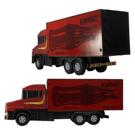 Caminhão Baú de Brinquedo Refrigerante Vermelho