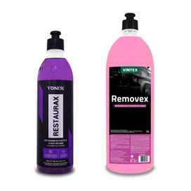 Kit Limpeza Vonixx Restaurax + Removex Vintex Limpa Chassis