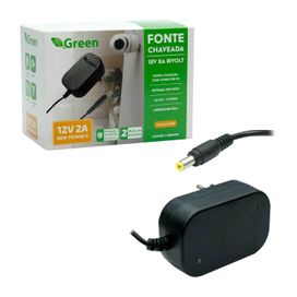 Fonte Chaveada 12V 2A Bivolt - Plug 5,5mm X 2,1mm