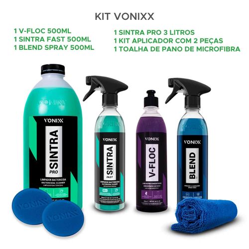 Kit Sintra Pro V-floc Blend Sintra Fast Espuma Toalha Vonixx