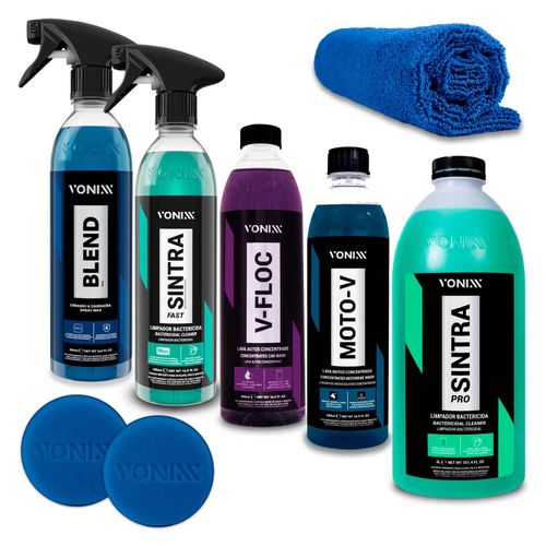 Kit Shampoo Sintra Pro Cera Sintra Fast Espuma Toalha Vonixx