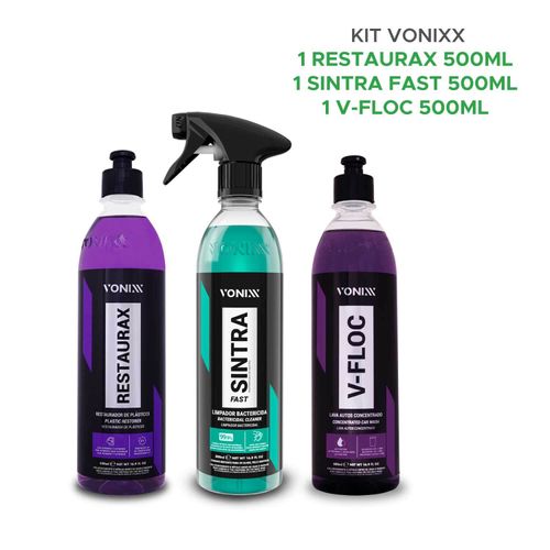 Kit Limpeza Vonixx Restaurax + Sintra Fast + V-floc