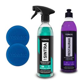 Kit Limpeza Vonixx Restaurax + Sintra Fast + 2 Aplicadores