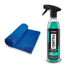 Kit Automotivo Vonixx Toalha Microfibra + Sintra Fast 500ml