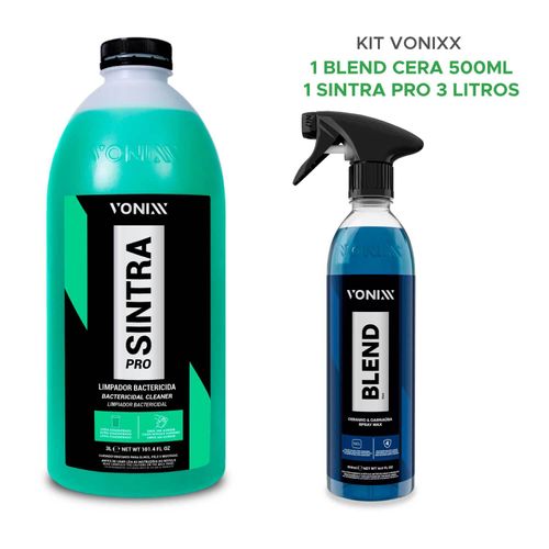 Kit Vonixx Carnaúba Cera Blend 500ml + Sintra Pro 3l