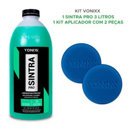 Kit Limpeza Auto Sintra Pro 3 Litros + 2 Aplicadores Vonixx