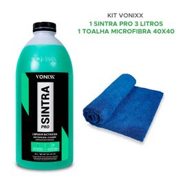 Kit Automotivo Vonixx Toalha Microfibra + Sintra Pro 3litros