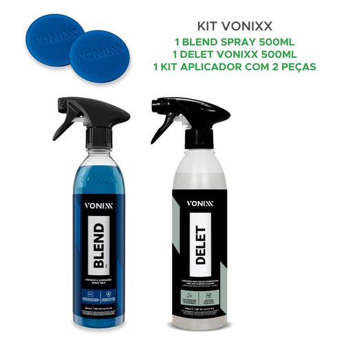 Kit Vonixx Carnaúba Cera Blend + Delet 500ml + 2 Aplicadores