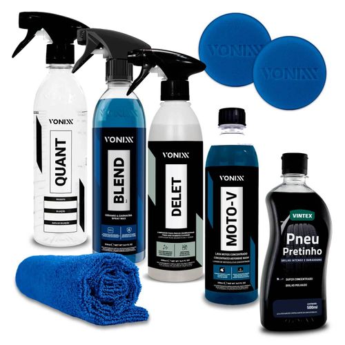 Kit Vonixx Blend Moto-v Delet Pretinho Quant Acessórios