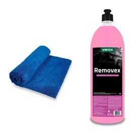 Kit Vonixx Toalha Microfibra + Removex Limpa Chassis 1,5l