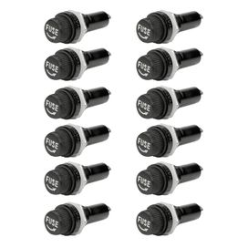 10x Porta Fusível Rosca 5x30 Grande Preto - Green