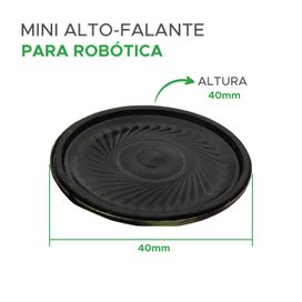 Mini Alto-Falante Passivo 0.25W 8 Ohms 40mm - ChipSCE