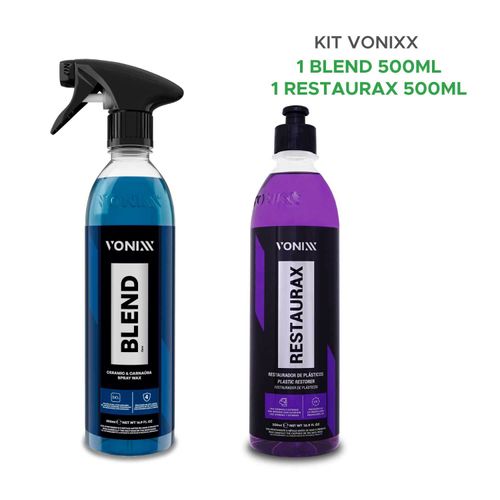 Kit Limpeza Vonixx Restaurax + Blend Cera Carnaúba
