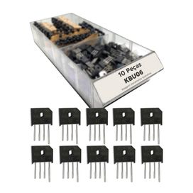 10x Díodo Retificador Kbu06 = Kbu806 - 600v/8a