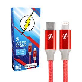 Cabo Carregador Turbo 1,5m Usb-C para Lightning The Flash - 5+