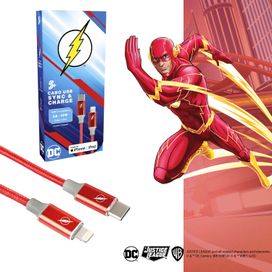 Cabo Carregador Turbo 1,5m Usb-C para Lightning The Flash - 5+