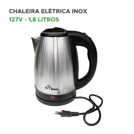 Chaleira Elétrica Inox 1,8 Litros com Desligamento Automático
