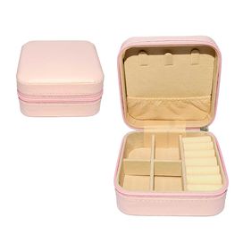 Mini Porta-Joias Portátil C/ Zíper Compacto Seguro