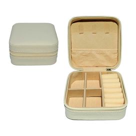Mini Porta-Joias Portátil C/ Zíper Compacto Seguro