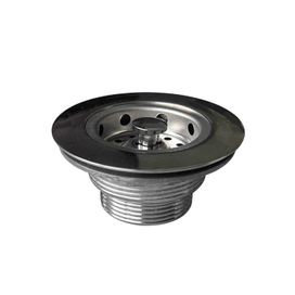 Válvula Pia Cozinha Escoamento 3" 1/2mm Acabamento Inox
