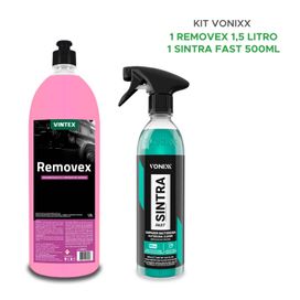 Kit Limpeza Auto Removex 1,5l + Sintra Fast 500ml Vonixx
