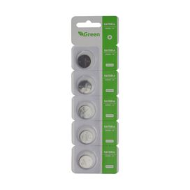 5x Bateria Moeda Cr1620 3v Lítio - Green