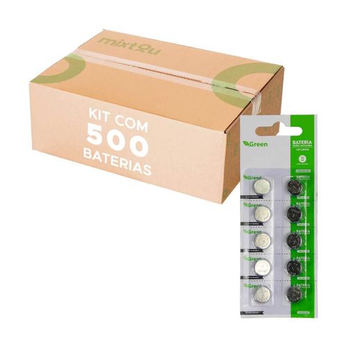 500x Pilhas Baterias Lr1130 Lr54 Ag10 - Alcalina Dura Muito+