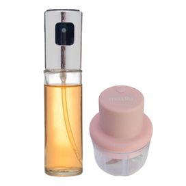 Galheteiro Spray + Mini Processador Recarregável 250ml - Rosa