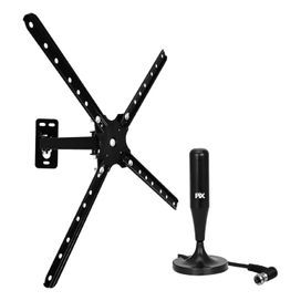 Suporte TV 10" a 60" Biarticulado e Antena HDTV C/ Ímã 1.8m
