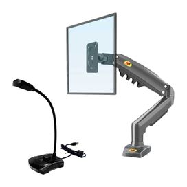 Suporte Monitor Articulado F80 e Microfone Condensador Maono
