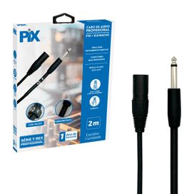 Cabo P10 Mono Para Xlr Macho Profissional