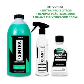 Kit Vonixx Quant Diluidor Renova Plásticos Sintra Pro 3l