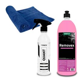 Kit Vonixx Quant Pulverizador Removex 1,5l Toalha Microfibra