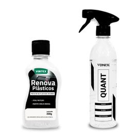 Kit Auto Vonixx Quant Pulverizador + Renova Plásticos 200g