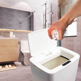 Lixeira Inteligente Sensor Automática Banheiro Cozinha