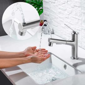 Torneira Luxo Lavatório Monocomando Bica Móvel 3 Jatos - Premium