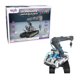 Brinquedo Diy Guindaste Hidráulica Kit Com 134 Peças