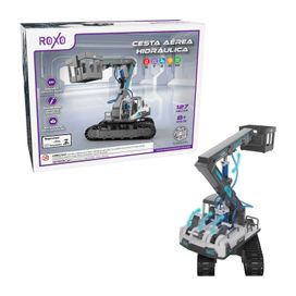 Brinquedo Diy Trator Cesto Aéreo Hidráulica Kit C/ 127 Peças