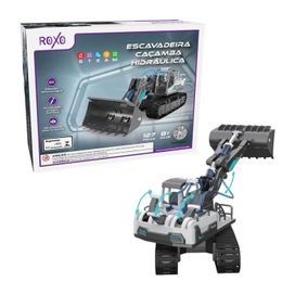 Brinquedo Diy Escavadeira Caçamba Hidráulica Kit C/ 127 Pçs