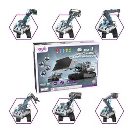 Conjunto Diy Veículos Hidráulicos 6 Em 1 Kit Com 223 Peças