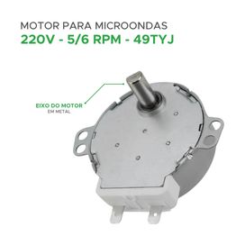 Motor Do Prato Forno Micro-ondas 220v - 5/6 Rpm 50/60hz - Green