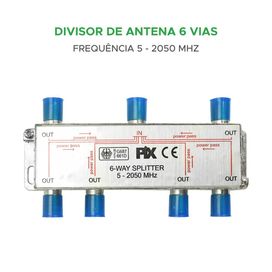 Divisor De Sinal Alta 5-2050mhz 1x6 Antenas Tv - PIX