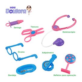 Kit Maleta Mini Doutora Menina Com Acessórios - Pakitoys