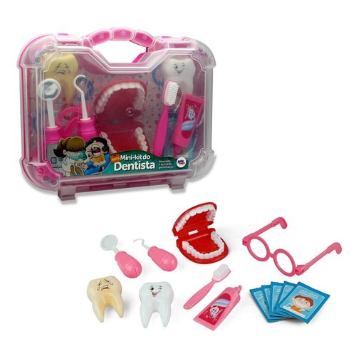 Brinquedo Kit Maleta Dentista Menina Com Acessórios - Pakitoys