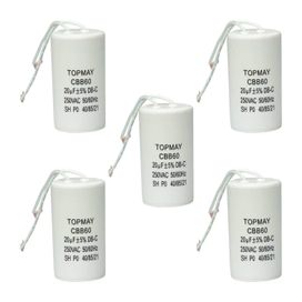 5x Capacitor Partida 20uf - 250v P/ Motor Portão Eletrônico
