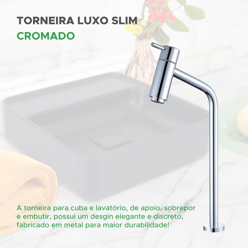 Torneira-Para-Cuba-e-Lavatorio-Luxo-Slim-Cromado